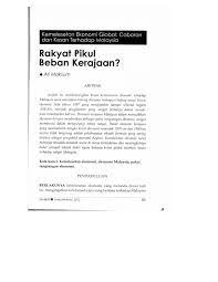 Prof dr hoo ke ping (pakar penganalisis ekonomi) : Pdf Rakyat Pikul Beban Kerajaan Kemelesetan Ekonomi Global Cabaran Dan Kepada Malaysia