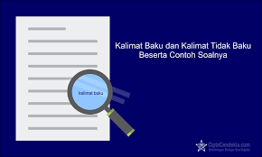 Pada hari minggu saya ada acara keluarga. Kalimat Baku Dan Kalimat Tidak Baku Disertai Latihan Soal Ciptacendekia Com
