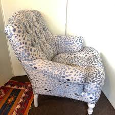 Check out our leopard print chair selection for the very best in unique or custom, handmade pieces from our chairs & ottomans shops. Blue Leopard Print Accent Chair Chairish