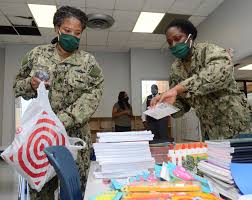 Two Chief Hospital Corpsmen Assigned To Navy Medicine Readiness And Training Command Corpus Christi Sor In 2020 School Supply Drive Chief Petty Officer The New School