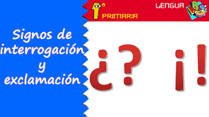 Maybe you would like to learn more about one of these? Lengua Castellana 1Âº Primaria Tema 12 Signos De Interrogacion Y Exclamacion Youtube