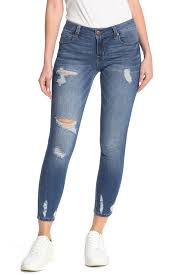 1822 denim distressed ankle crop skinny jeans nordstrom rack