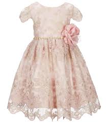 Rare Editions Little Girls 2t6x Embroidered Fitandflare Dress Dillards Girls Special Occasion Dresses Pink Formal Dresses Special Ocassion Dresses