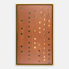 X Spot Orange by Jamie Beckwith, Art Print in Gold Frame, Large