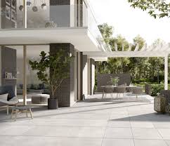 Terrassentrend Natursteinlook Fliesen Terrasse Outdoor Dekorationen Terrassenfliesen