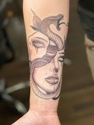 Split Face with Snake Done by Ryan Romito of Riot Inc. Columbus, Ohio. :  r/tattoos