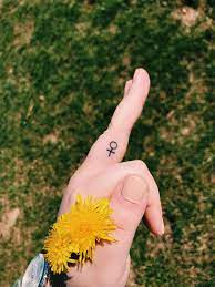 Girl Power Small Stick And Poke Tattoo Finger Feminist Poke Tattoo Tattoos Stick N Poke Tattoo