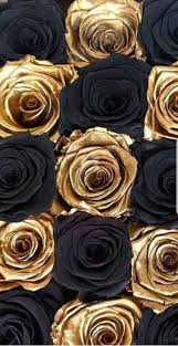 Black Background With Rose Gold Pin By Madonna Fernandes On Wallpapers E Fundos Black Background Wallpaper Gold Wallpaper Background Black Flowers Wallpaper