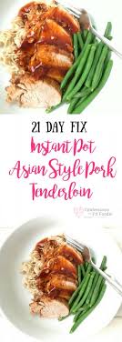 This simple 21 day fix southwestern pulled pork tenderloin makes a delicious, healthy base for tacos, bbq sandwiches, soups and so much more! Instant Pot Asian Pork Tenderloin Confessions Of A Fit Foodie