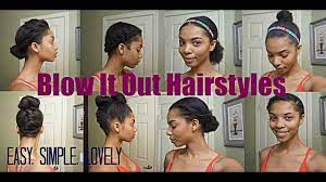Natural Hair 7 Simple Styles For Blown Out Hair Blowout Hair Natural Hair Styles Natural Hair Blowout