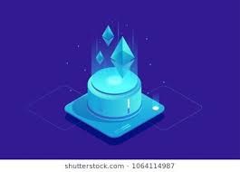 Cryptocurrency And Blockchain Concept Farm For Mining Ethereum Digital Money Market Finance And Trading P Isometric Illustration Isometric Design Isometric