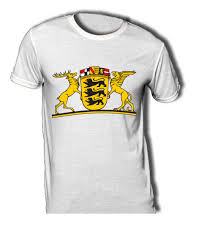 Der obere ist schwarz, der untere gelb. T Shirt Mit Wappen Von Baden Wurttemberg L 220 G M M Shirt 020 9