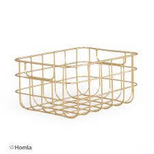 Voss Koszyk Metalowy Zloty 25x20 Cm Kosze I Koszyki Przechowywanie W Salonie Salon Homla Com Pl Supplies Home