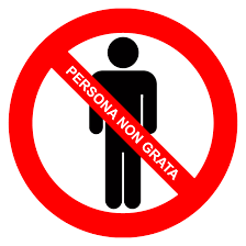 Because countries who declare someone persona non grata do not have to give an. Persona Non Grata Sign By Topher147 On Deviantart