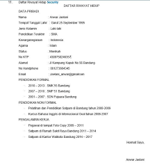 Surat daftar riwayat hidup memang memiliki peranan yang sangat penting ketika seseorang melamar pekerjaan. 21 Contoh Daftar Riwayat Hidup Untuk Lamaran Kerja Baik Benar
