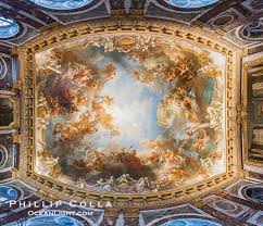 Ceiling Art Detail Chateau De Versailles Paris France Ceiling Art Art Ceiling Murals