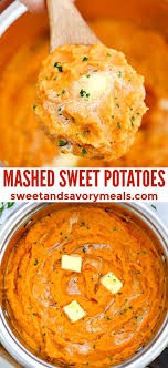 Creamy Mashed Sweet Potatoes Recette Nourriture