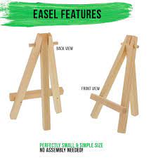 Easel back canvas can go anywhere and makes a great gift for anyone!</p. 12pk 4 X 6 Canvas 8 Natural Wood Display Easel Kit Artist Stand Tcp Global