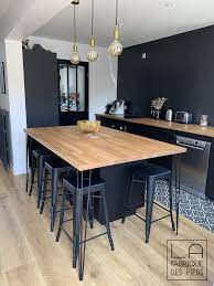 pied sur mesure 3 tiges 25 110cm hairpin legs la fabrique des pieds plan cuisine ilot idees de cuisine moderne cuisine moderne