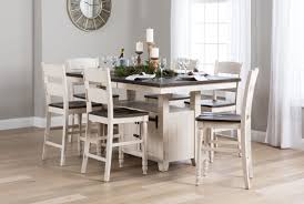 Trishelle round counter dining room set. Dolan 7 Pc Counter Dining Set Dining Room Sets Wg R Furniture Holiday Dining Room Dining Room Sets Dining Decor