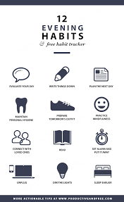 12 Evening Habits Nightly Routine Bedtime Ritual Productiveandfree Com Self Care Activities Habits Self Care Routine