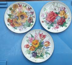 Get the best deal for platter gold vintage original porcelain dinnerware from the largest online selection at ebay.com. 3 Ursula Band Flower Plates 1988 Limited Edition German Etsy Flower Plates Decorative Plates Flowers