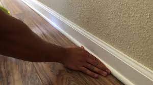 However, either from time or poor installation, a lot of the hardwood floors have sections with pretty large gaps between where the floor boards end and the baseboard molding this would be easier for the sections where the gaps are at the top/bottom ends of the base board (which is most of them). How To Cover Gaps Under Baseboards With Shoe Molding Youtube