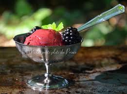 Glace à la mûre sans sorbetière