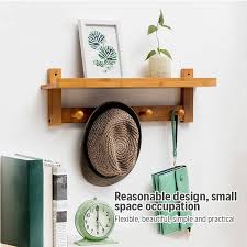 Shop our great selection of bamboo mini shelf & save. Buy Wall Mounted Coat Hook Bamboo Wood Coat Rack For Storage Coat Clothes Hat Key Hanger Decor Living Room Hallway Bathroom 59x18x11cm At Affordable Prices Price 28 Usd Free Shipping Real