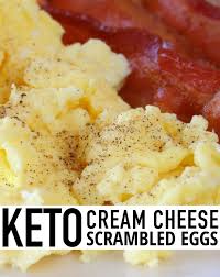 Keto Cream Cheese Scrambled Eggs Scrambled Eggs With Cheese Eggfast Recipes Easy Egg Recipes
