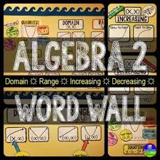 Algebra 2 Word Wall Print And Digital Algebra Algebra 2 Teaching Algebra