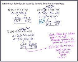If a is negative, then the graph opens downwards like an upside down u. 2 Factored Intercept Form