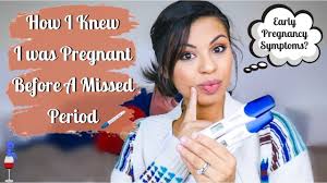 Early pregnancy symptoms can sometimes happen before a missed period and before apositive pregnancy test. Early Signs Of Pregnancy Before Missed Period Comparing My First And Second Pregnancy Youtube