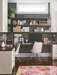 Standing desks like the portable deskmate can turn any surface into a desk, which is. This Small Bungalow Makes The Most Of Its Little Layout Cheap Office Furniture Shared Home Office Home Office Space