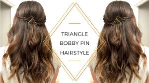 See more ideas about bobby pin hairstyles, hair styles, long hair styles. How To Triangle Bobby Pin Hairstyle Youtube