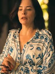 The White Lotus S03 Parker Posey Printed Shirt Dress