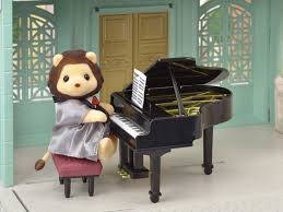 Grand Piano Concert Set Sylvanian Families Familles Sylvanian Miniatures Pour Maison De Poupee Nouvelle Collection