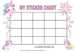Unicorn Sticker Chart Printable Bedowntowndaytona Com