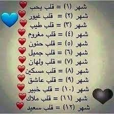 نتيجة بحث الصور عن لقبك على حسب شهر ميلادك fun quotes funny beautiful arabic words bff pictures