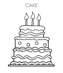 Choose your favorite coloring page and color it in bright colors. Cake And Birthday Cake Coloring Pages Playing Learning