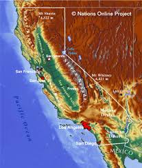 The lists below describe paper maps that are in the collection. Map Of California State Usa Nations Online Project