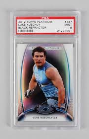 Born april 20, 1991) is a former american football middle linebacker who played all eight seasons of his professional career with the carolina panthers of the national football league (nfl). 2012 Topps Platinum Carolina Panthers Luke Kuechly Black Refractor Rookie Card Rc Psa Graded Mint 9 Memorabilia Expert