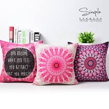 You could have pillows on your sofa, bed, floor and armchair, and still not feel like it's too much! Fabulous Nebula Galaxy Cushion Cover Pink Purple Floral Decorative Throw Pillow Case Light Echo Quote Linen Sofa Home Decor Cushion Cover Decorative Throw Pillows Casecushion Cover Pink Aliexpress
