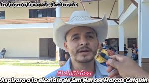 Elvin Muñoz aspirara a la alcaldía de San Marcos Caiquin en el partido  Libre.