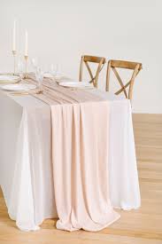 Velvety Table Runner 28 In 2020 White Table Runner Wedding Burlap Table Decorations Tulle Table