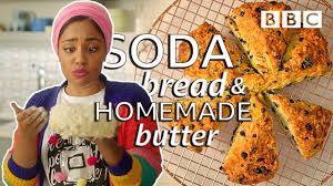 How To Make Fruity Soda Bread And Homemade Butter Nadiya S Time To Eat Bbc Youtube Homemade Butter Soda Bread Nadiya Hussain Recipes