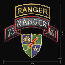 U S Army Rangers Dui Shield Chrome Domz