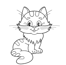 Gambar Mewarnai Anak Kucing Dunia Belajar
