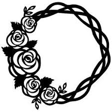 Silhouette Design Store Floral Wreath Silhouette Frames Silhouette Design Cricut Creations