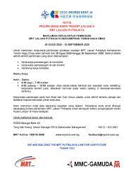 Jadi setiap pribadi saat mengerjakan kerjasama mesti dapat menghargai dan memuliakan seriap pendapat pribadi yang. Mrt Corp On Twitter Notice For Mrt Putrajaya Line Construction Activities At Taman Naga Emas 25 August 2020 30 September 2020 Https T Co D1xyvqx8i2 Https T Co 4tcf0yk7zg